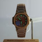 Patek Philippe Nautilus 7118-1R Rose Gold Rose Gold Dial Rose Gold Bezel Rose Gold Bracelet 35.2mm Replica Watches - 2