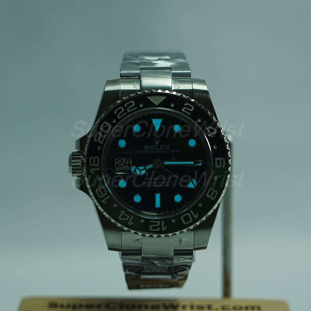 Rolex GMT-Master II 126720VTNR Steel Green Dial Green/Black Ceramic Bezel Steel Oyster Bracelet 40mm Replica Watches - 2