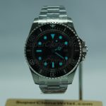 Rolex Sea-Dweller Deepsea Steel Black Dial Black Ceramic Bezel Steel Oyster Bracelet 44mm Replica Watches - 2