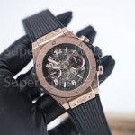 Hublot Big Bang Unico 411.OX.1180.RX King Gold Skeleton Dial 45mm Replica Watches - 3