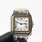 Cartier Panthère Steel Yellow Gold White Dial Yellow Gold Bezel Steel Yellow Gold Bracelet 27x37mm Replica Watches - 3