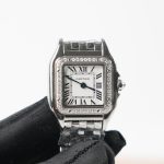 Cartier Panthère Steel White Dial Diamond Bezel Steel Bracelet 22x30mm Replica Watches - 3