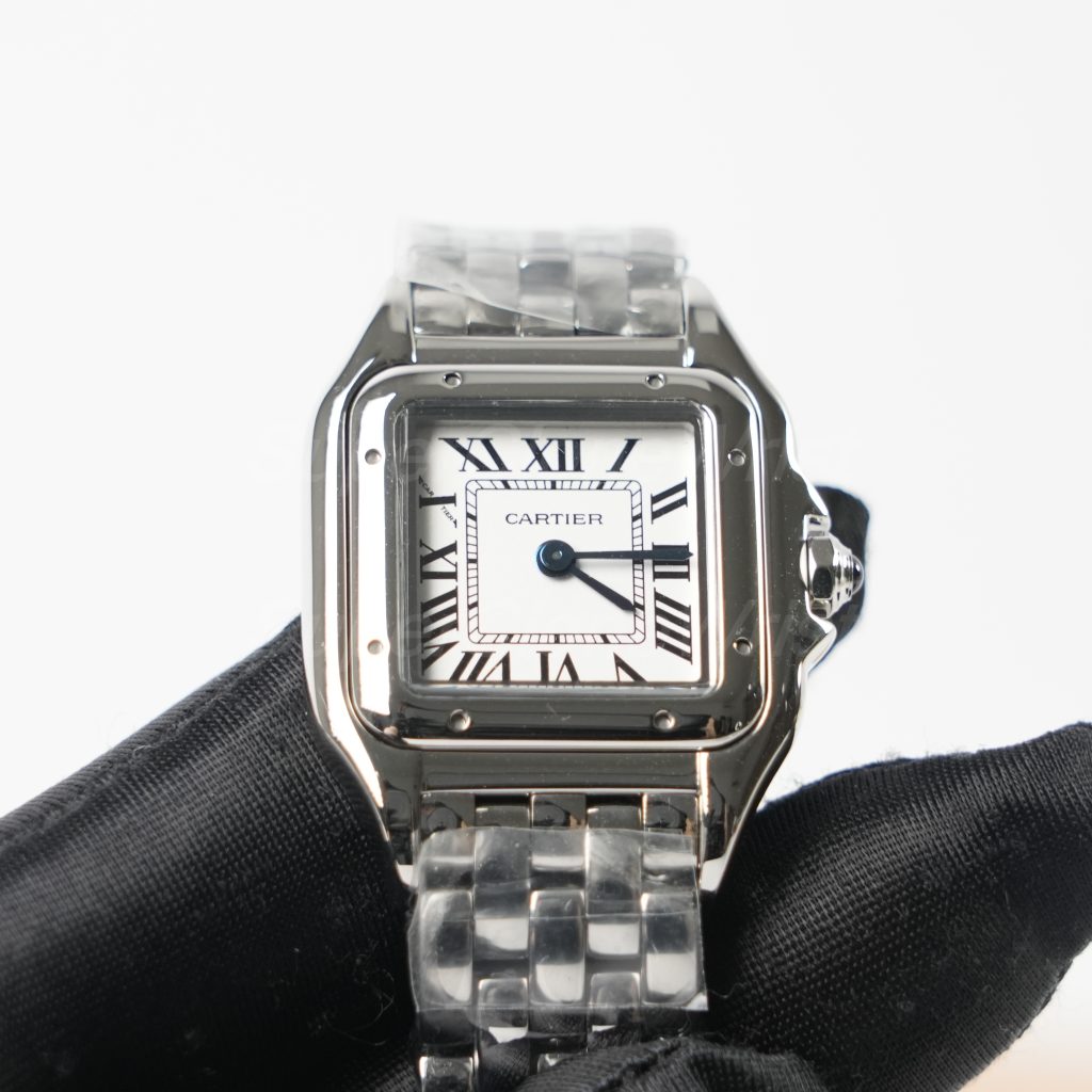 Cartier Panthère Steel White Dial Steel Bezel Steel Bracelet 22x30mm Replica Watches - 3