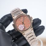 Patek Philippe Nautilus 7118-1R Rose Gold Rose Gold Dial Rose Gold Bezel Rose Gold Bracelet 35.2mm Replica Watches - 3