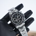 Rolex Daytona 126500LN Steel Black Dial Black Ceramic Bezel Steel Oyster Bracelet 40mm Replica Watches - 3