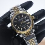 Rolex Datejust 126333 Two-Tone Yellow Gold Black Dial Fluted Bezel Jubilee Bracelet 41mm Replica Watches - 3