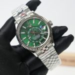 Rolex-Sky-Dweller-326934-Forest-Green-Dial-Steel-42mm Super Clone Watches Replica Watches - 3