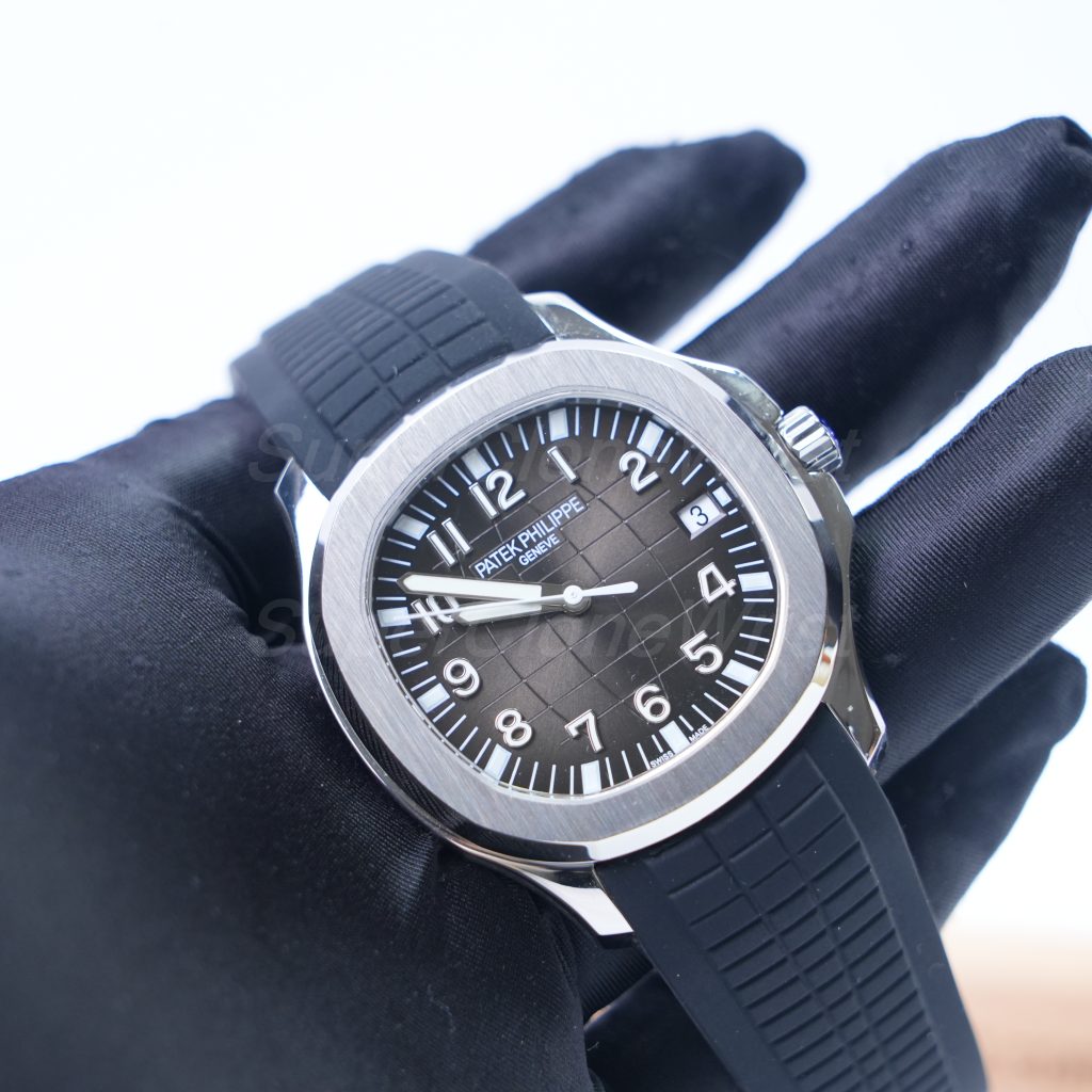 Patek Philippe Aquanaut 5167A Steel Black Dial Steel Bezel Black Rubber Strap 40mm Replica Watches - 3