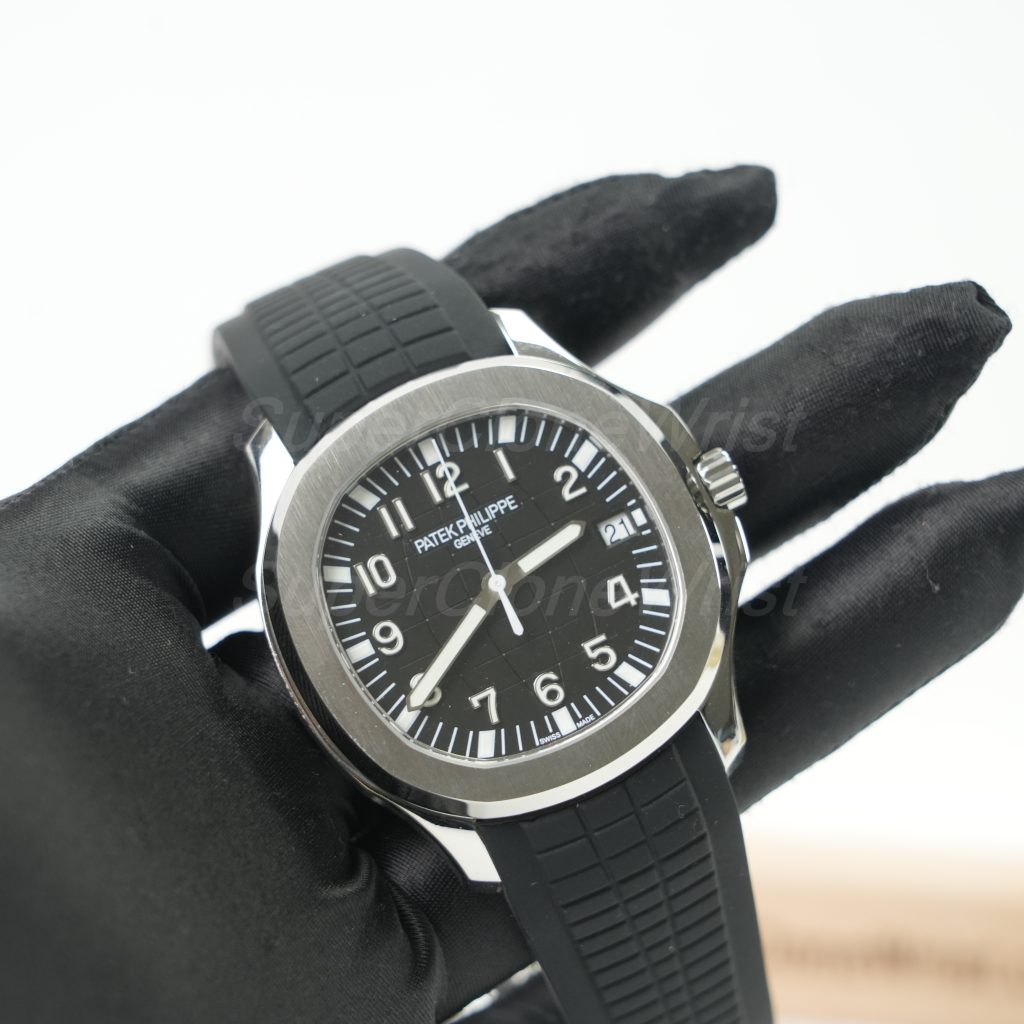 Patek Philippe Aquanaut 5167A Steel Black Dial Steel Bezel Black Rubber Strap 40mm Replica Watches - 3
