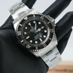 Rolex Sea-Dweller Deepsea Steel Black Dial Black Ceramic Bezel Steel Oyster Bracelet 44mm Replica Watches - 3