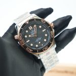 Omega-Seamaster-Diver-Rose-Gold-Black-Dial-210.20.42.20.01.001-42mm 1：1 SuperClone Watch Replica Watches - 3