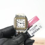 Cartier Panthère Steel Yellow Gold White Dial Yellow Gold Bezel Steel Yellow Gold Bracelet 27x37mm Replica Watches - 4