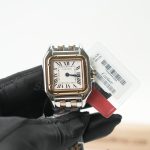 Cartier Panthère Steel Rose Gold White Dial Rose Gold Bezel Steel Rose Gold Bracelet 27x37mm Replica Watches - 4