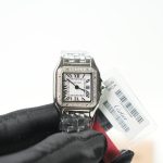 Cartier Panthère Steel White Dial Diamond Bezel Steel Bracelet 22x30mm Replica Watches - 4