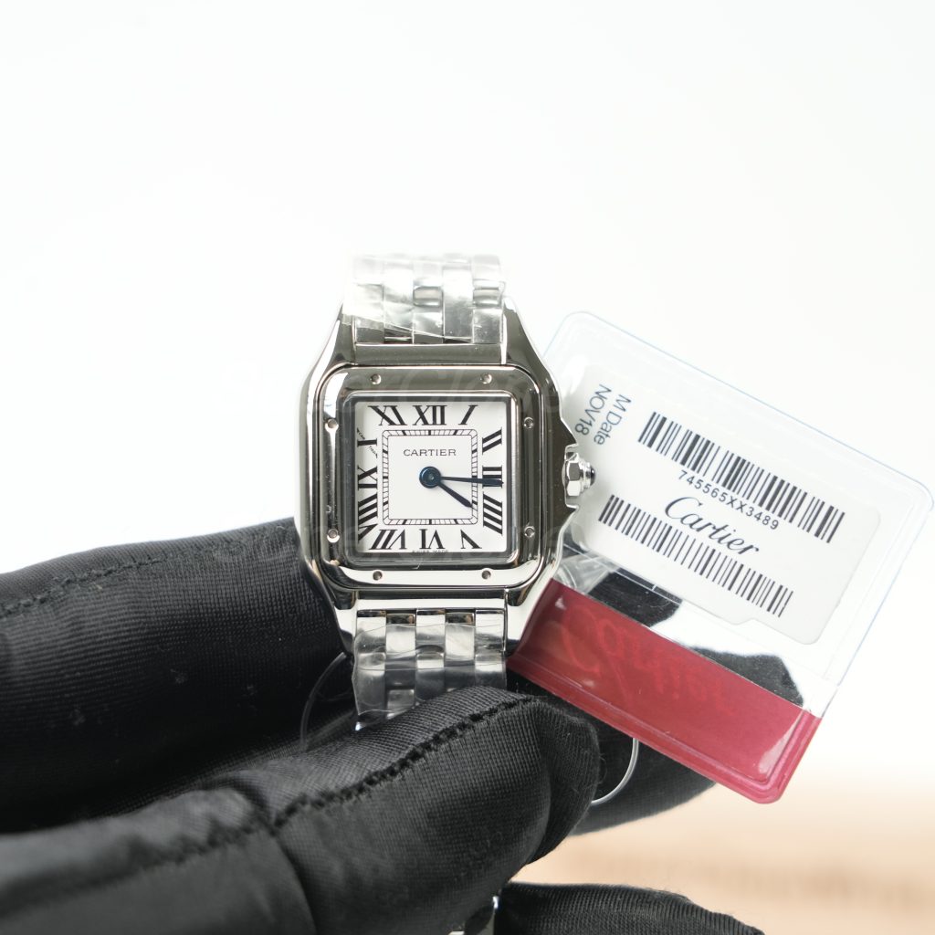 Cartier Panthère Steel White Dial Steel Bezel Steel Bracelet 22x30mm Replica Watches - 4