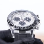 Rolex Daytona 116519LN Steel Meteorite Dial Black Ceramic Bezel Black Rubber Strap 40mm Replica Watches - 4