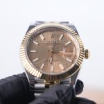 Rolex Datejust 126333 Two-Tone Yellow Gold Champagne Dial Fluted Bezel Jubilee Bracelet 41mm Replica Watches - 4