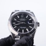 Rolex Datejust 126334 Steel Black Dial Fluted Bezel Jubilee Bracelet 41mm Replica Watches - 4