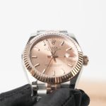 Rolex Datejust Two-Tone Rose Gold Pink Sunray Dial Jubilee Bracelet 31mm Replica Watches - 4