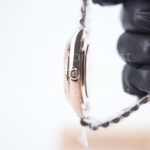 Rolex Day-Date 228235 Rose Gold Chocolate Sunray Roman Dial Fluted Bezel President Bracelet 40mm Replica Watches - 4