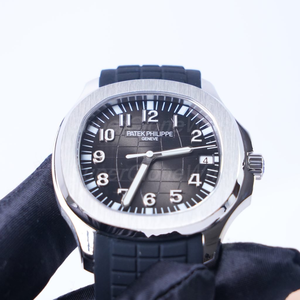 Patek Philippe Aquanaut 5167A Steel Black Dial Steel Bezel Black Rubber Strap 40mm Replica Watches - 4
