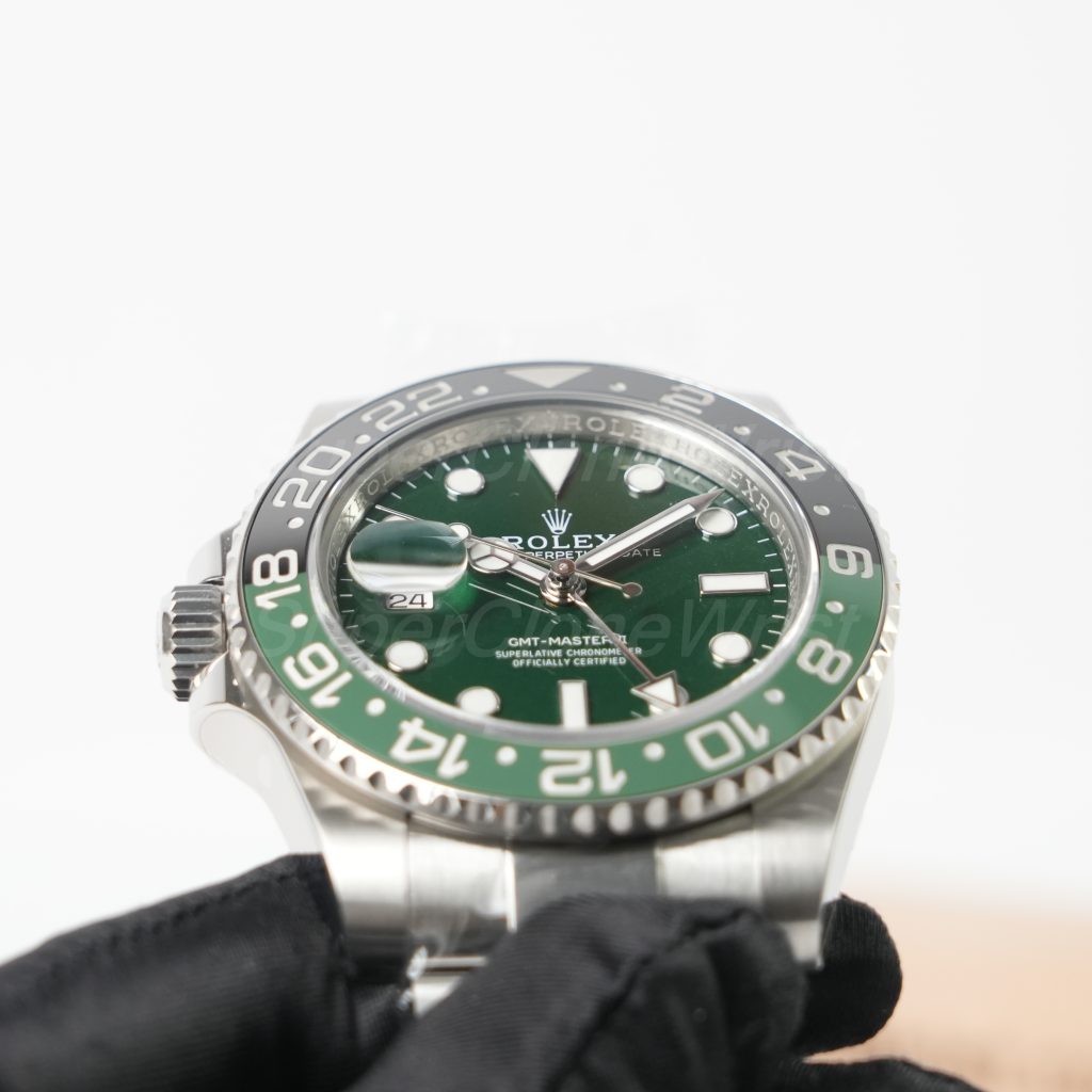 Rolex GMT-Master II 126720VTNR Steel Green Dial Green/Black Ceramic Bezel Steel Oyster Bracelet 40mm Replica Watches - 4