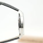 Cartier Drive de Cartier Steel Cushion Case Silver Dial Black Alligator Leather Strap 40mm Replica Watches - 5