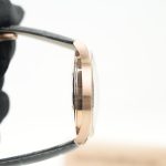 Cartier Drive de Cartier Rose Gold Diamond Bezel Cushion Case White Dial Black Alligator Leather Strap 40mm Replica Watches - 5