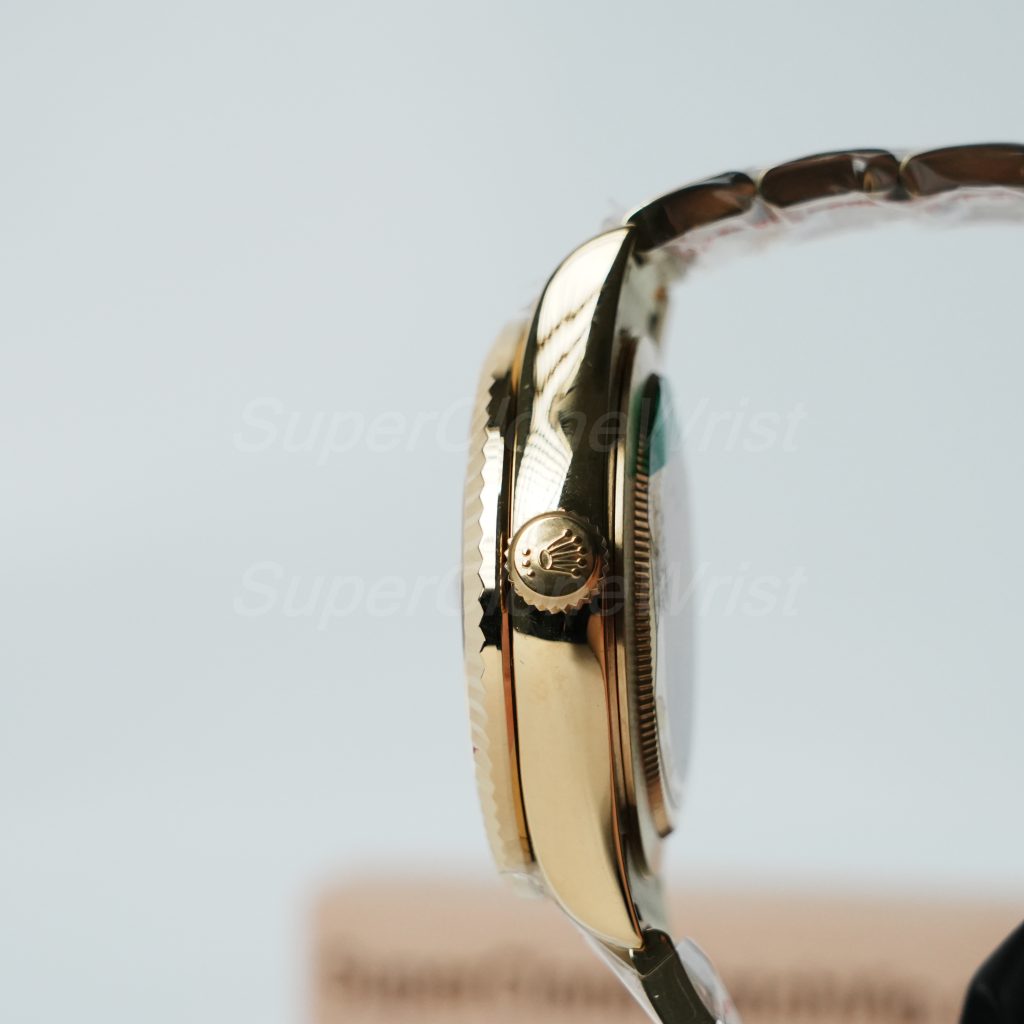 Rolex-Sky-Dweller-326238-Gold-Dial-Yellow-Gold-42mm Super Clone Watches Replica Watches - 5