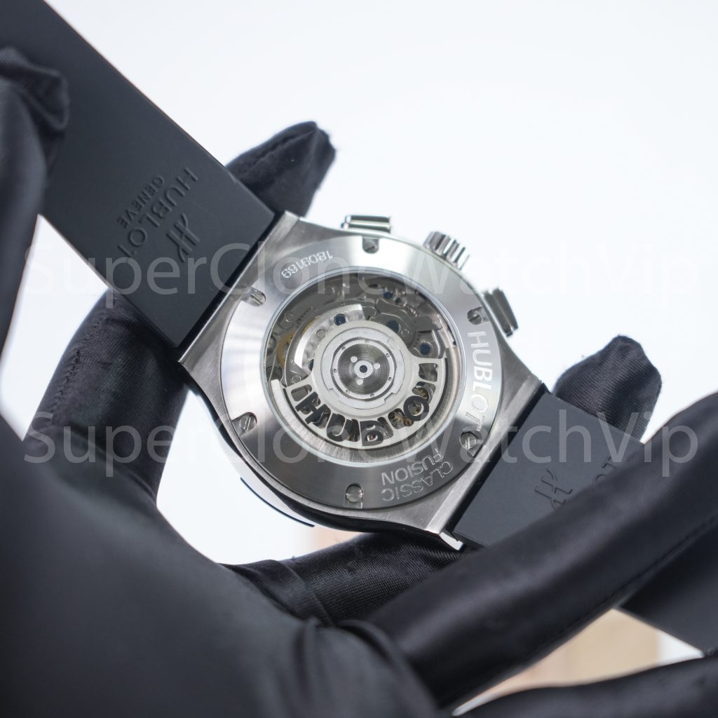 Hublot Classic Fusion Chronograph 521.NX.1171.RX.1104 Titanium Diamond Bezel 45mm Replica Watches - 6