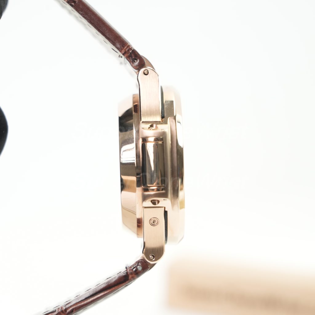 Patek Philippe Nautilus 5980R-001 Rose Gold Gradient Brown Dial Rose Gold Bezel Brown Alligator Leather Strap 40.5mm Replica Watches - 6