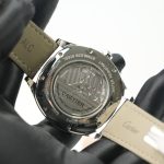 Cartier Drive de Cartier Steel Cushion Case Silver Dial Black Alligator Leather Strap 40mm Replica Watches - 6