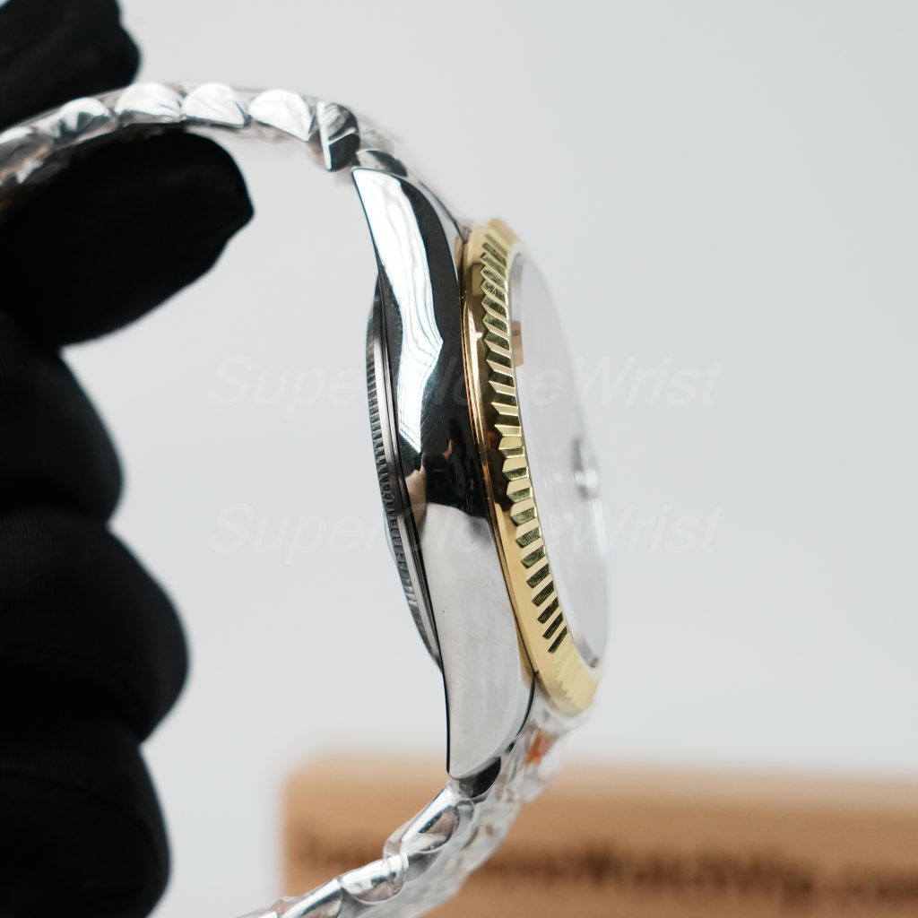 Rolex-Sky-Dweller-326933-Gold-Dial-Steel-Gold-42mm Super Clone Watches Replica Watches - 6