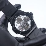 Hublot Big Bang 429.CX.0170.RX Black Ceramic Tourbillon Skeleton Dial Black Ceramic Bezel Black Rubber Strap 45mm Replica Watches - 7