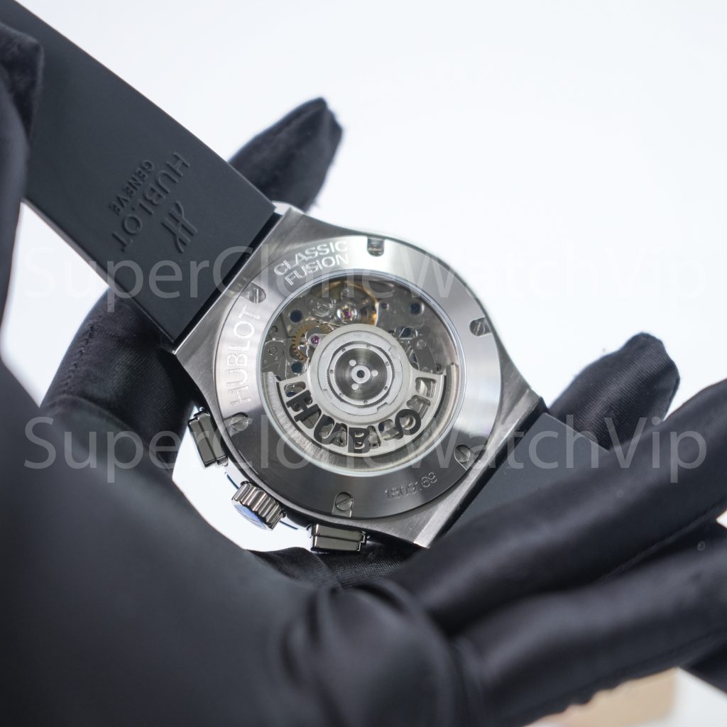 Hublot Classic Fusion Chronograph 521.NX.1171.RX.1104 Titanium Diamond Bezel 45mm Replica Watches - 7