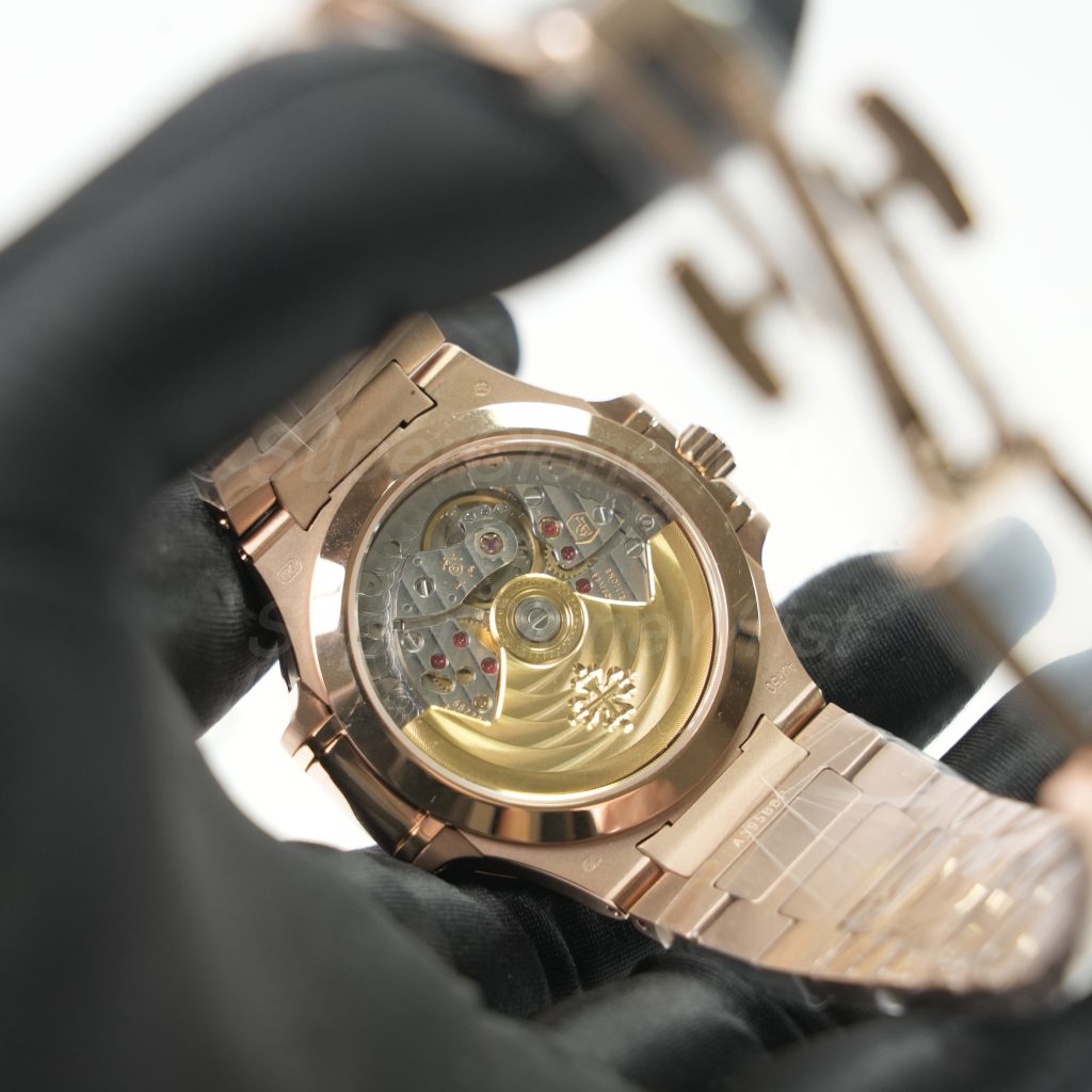 Patek Philippe Nautilus 7118/1200R Rose Gold Silvery Opaline Dial Diamond Bezel Rose Gold Bracelet 35mm Replica Watches - 7
