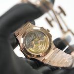 Patek Philippe Nautilus 7118/1200R Rose Gold Silvery Opaline Dial Diamond Bezel Rose Gold Bracelet 35mm Replica Watches - 7