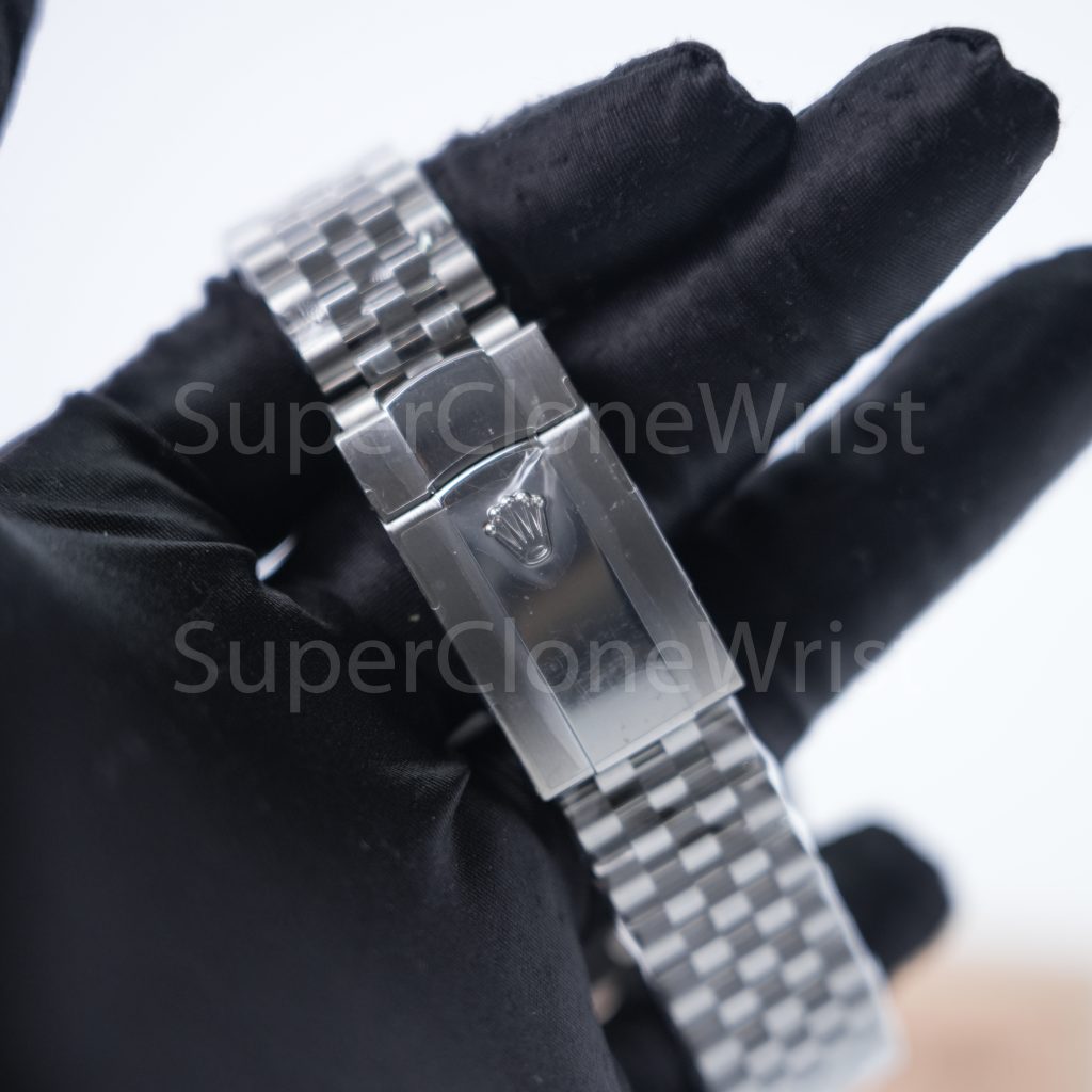 Rolex Datejust 126334 Steel Black Diamond Dial Jubilee Bracelet 41mm Replica Watches - 7