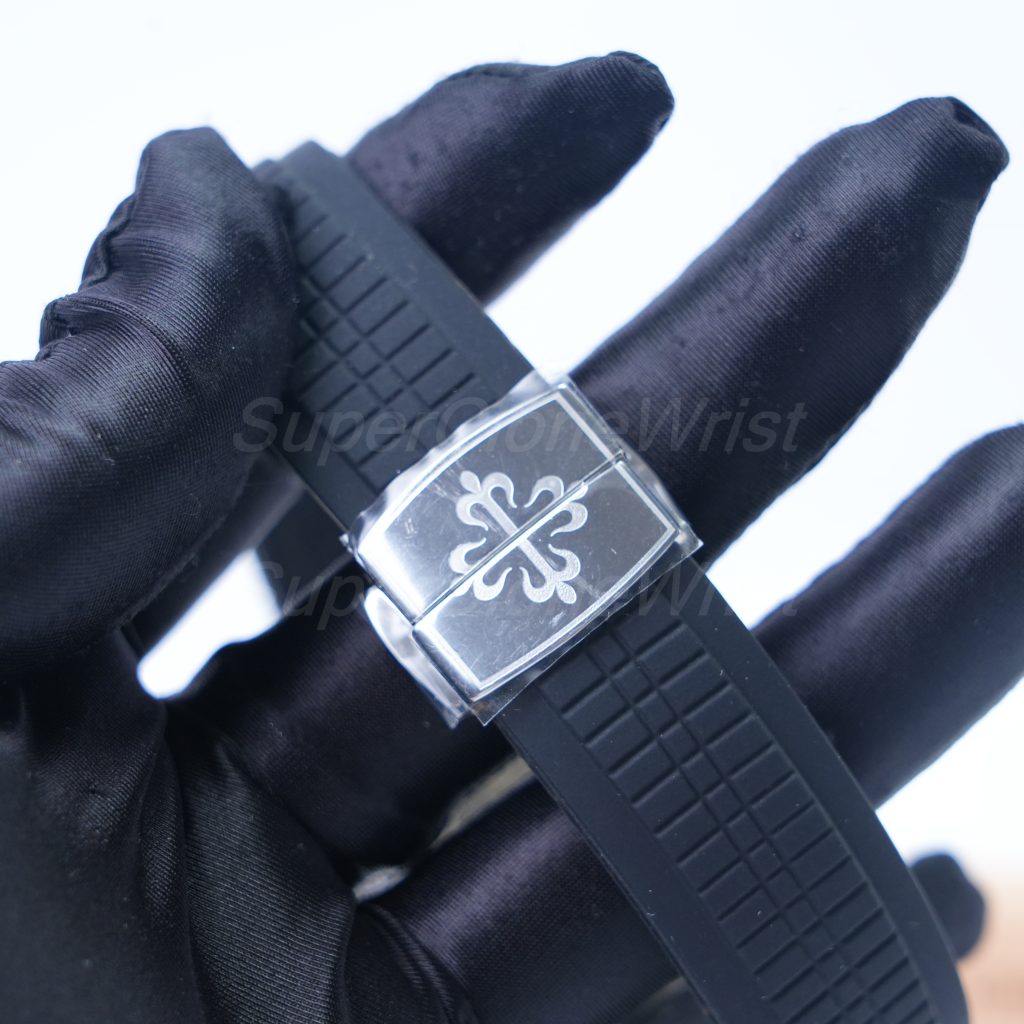 Patek Philippe Aquanaut 5167A Steel Black Dial Steel Bezel Black Rubber Strap 40mm Replica Watches - 7