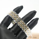 Cartier Panthère Steel Yellow Gold White Dial Yellow Gold Bezel Steel Yellow Gold Bracelet 27x37mm Replica Watches - 8