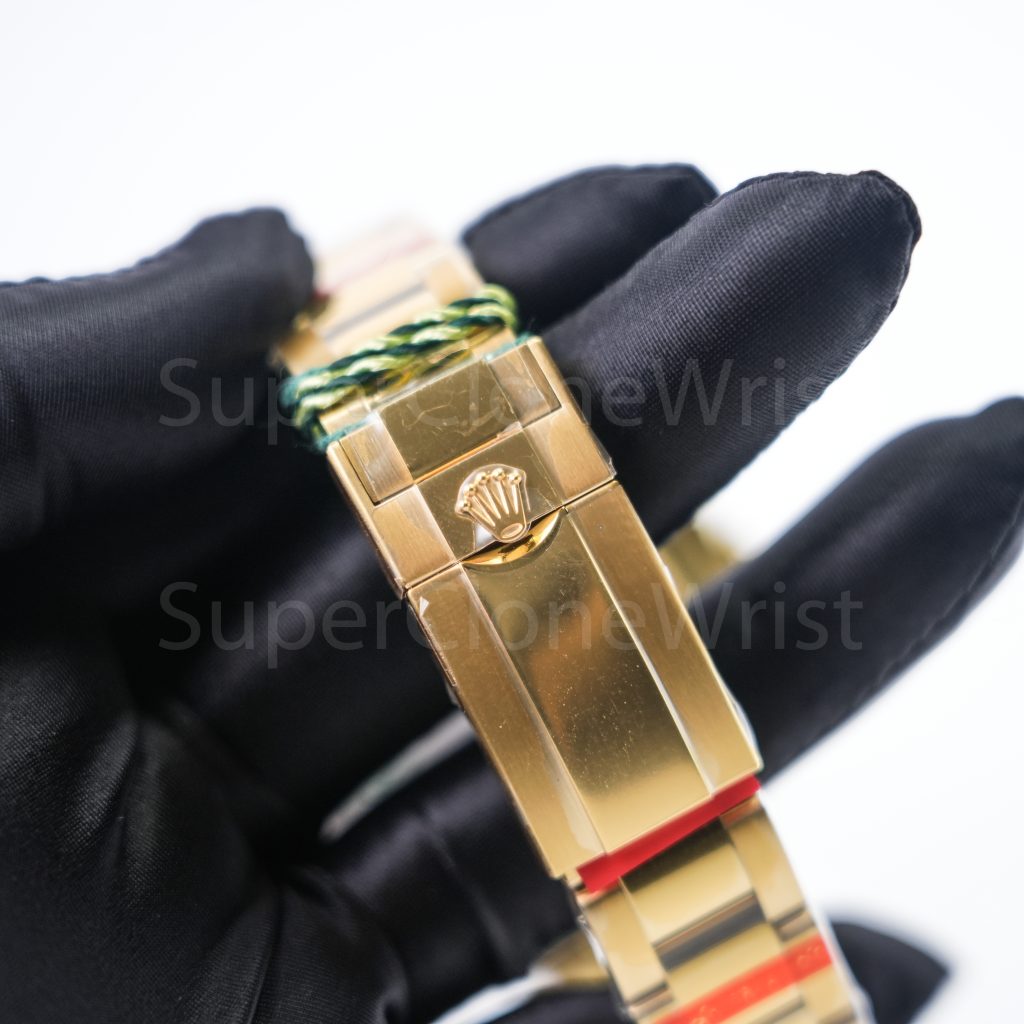 Rolex Daytona 116508 Yellow Gold White Mother-Of-Pearl Diamond Dial Yellow Gold Bezel Yellow Gold Bracelet 40mm Replica Watches - 8