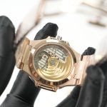 Patek Philippe Nautilus 7118/1200R Rose Gold Golden Brown Opaline Dial Diamond Bezel Rose Gold Bracelet 35mm Replica Watches - 8