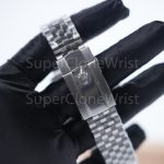 Rolex Datejust 126334 Steel Wimbledon Grey Sunray Roman Dial Fluted Bezel Jubilee Bracelet 41mm Replica Watches - 8