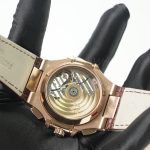 Patek Philippe Nautilus 5980R-001 Rose Gold Gradient Brown Dial Rose Gold Bezel Brown Alligator Leather Strap 40.5mm Replica Watches - 8