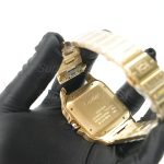 Cartier Santos Yellow Gold White Dial Yellow Gold Bracelet 39.8x47.5mm Replica Watches - 9
