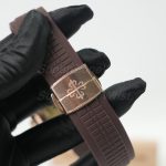 Patek Philippe Aquanaut 5167R Rose Gold Brown Dial Rose Gold Bezel Brown Rubber Strap 40mm Replica Watches - 9