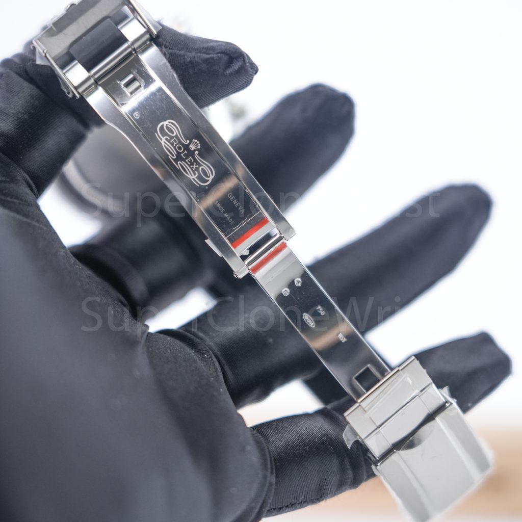 Rolex Daytona 116519LN Steel Meteorite Dial Black Ceramic Bezel Black Rubber Strap 40mm Replica Watches - 9