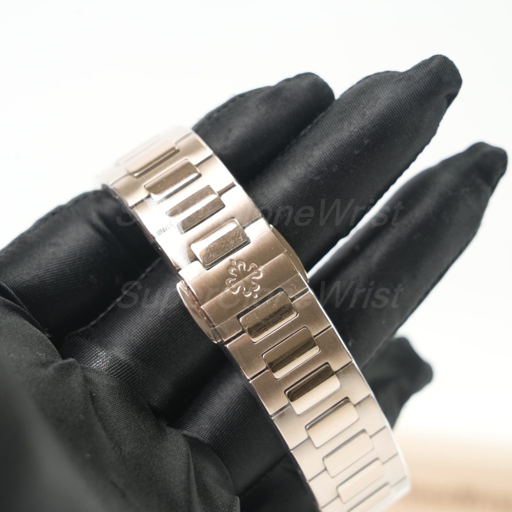 Patek Philippe Nautilus 7118/1200R Rose Gold Golden Brown Opaline Dial Diamond Bezel Rose Gold Bracelet 35mm Replica Watches - 9