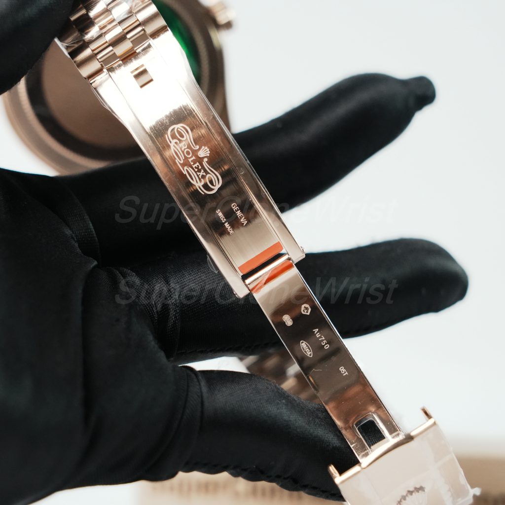 Rolex-Sky-Dweller-326235-Blue-Green-Dial-Rose-Gold-42mm Super Clone Watches Replica Watches - 9
