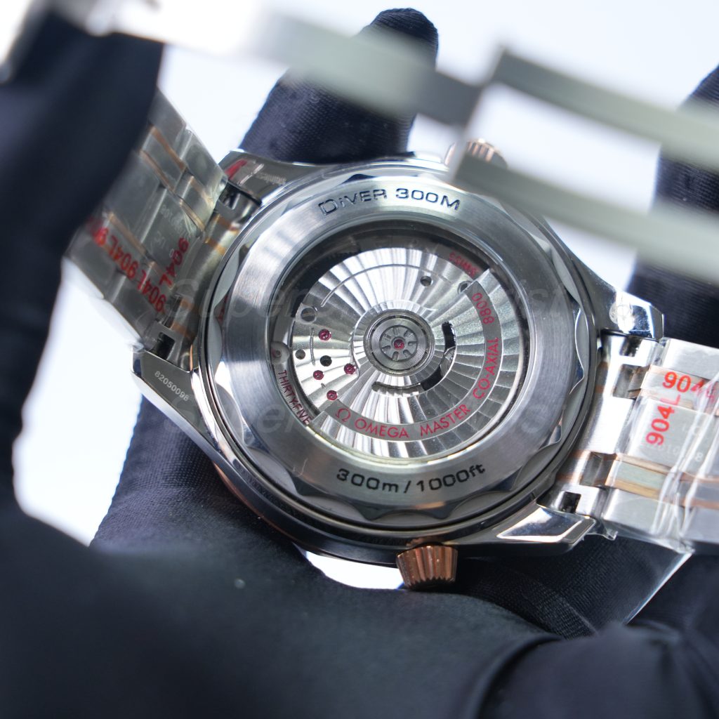 Omega-Seamaster-Diver-Rose-Gold-Black-Dial-210.20.42.20.01.001-42mm 1：1 SuperClone Watch Replica Watches - 9